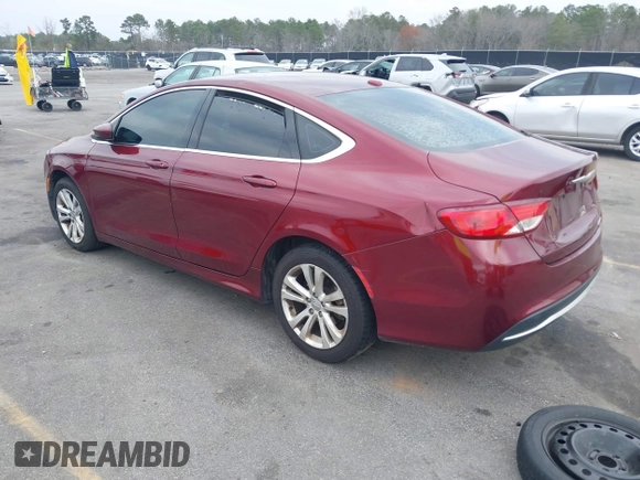 2016 Chrysler 200 Limited with VIN 1C3CCCAB1GN125578, listed as a IAAI auction lot 41794136 with 178,388 mi miles and . Bid and sale history available at carsss.com. Image 3.