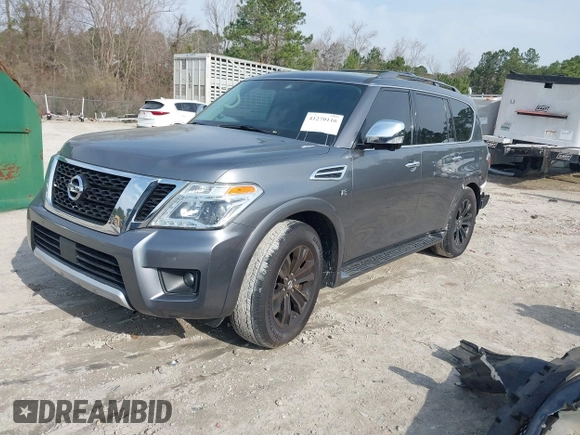 2018 Nissan Armada Platinum with VIN JN8AY2NF7J9331679, listed as a IAAI auction lot 41270116 with 115,433 mi miles. Bid and sale history available at carsss.com. Image 18.