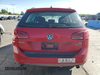 2017 Volkswagen Golf SportWagen S with VIN 3VW017AU6HM522757, listed as a Copart auction lot 55205064 with Not Provided miles and Salvage Title. Bid and sale history available at carsss.com. Image 6.