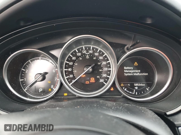 2023 Mazda CX-9 Touring with VIN JM3TCBCY4P0654597, listed as a Copart auction lot 55920855 with 58,534 mi miles and Salvage title. Bid and sale history available at DreamBid. Image 9.