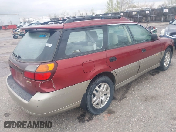 2002 Subaru Legacy Outback with VIN 4S3BH675X26627987, listed as a IAAI auction lot 41921621 with 114,981 mi miles and . Bid and sale history available at DreamBid. Image 4.
