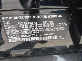 2025 BMW X5 xDrive40i z VIN 5UX23EU00S9Y71257, wystawiony jako IAAI lot #41354387 z przebiegiem Nie podano mil oraz . Historia ofert i sprzedaży dostępna na DreamBid. Obrazek 9.