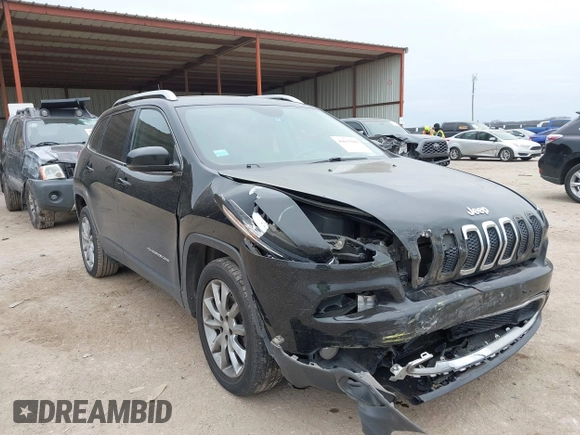 2017 Jeep Cherokee Limited with VIN 1C4PJLDB2HD231916, listed as a IAAI auction lot 41633365 with 112,256 mi miles. Bid and sale history available at carsss.com. Image 1.