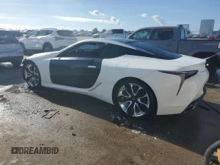 2018 Lexus LC with VIN JTHHP5AY4JA003784, listed as a Copart auction lot 85036874 with 43,561 mi miles and Salvage Title. Bid and sale history available at carsss.com. Image 2.