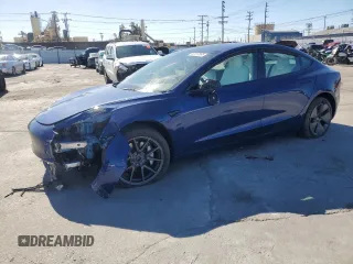 2022 Tesla Model 3 Long Range with VIN 5YJ3E1EB2NF243381, listed as a Copart auction lot 48917265 with 25,865 mi miles and Salvage Title. Bid and sale history available at DreamBid. Image 1.