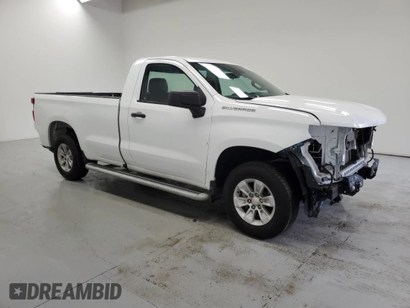 2023 Chevrolet Silverado 1500 Work Truck with VIN 3GCNAAEDXPG297319, listed as a Copart auction lot 54720555 with 14,932 mi miles and Clean Title. Bid and sale history available at carsss.com. Image 4.