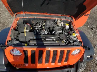 2023 Jeep Wrangler Sport with VIN 1C4HJXDG8PW687459, listed as a Copart auction lot 87302924 with 16,637 mi miles and Salvage Title. Bid and sale history available at DreamBid. Image 12.