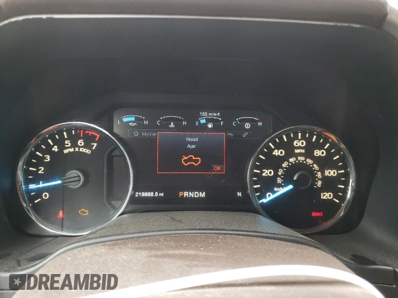 2018 Ford F-150 XL with VIN 1FTEW1EG1JFD48582, listed as a Copart auction lot 58170925 with 219,888 mi miles and Clean title. Bid and sale history available at DreamBid. Image 9.