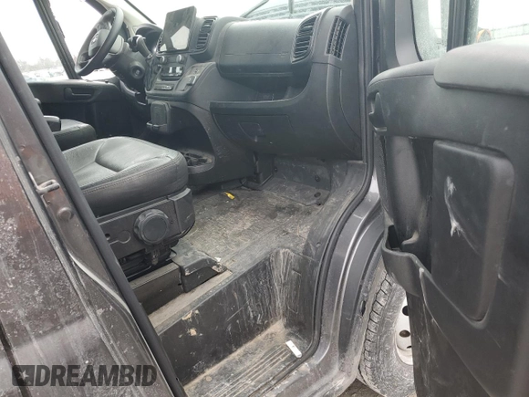 2023 Ram ProMaster Cargo with VIN 3C6MRVJG8PE576783, listed as a Copart auction lot 47352655 with 47,162 mi miles and Salvage Title. Bid and sale history available at DreamBid. Image 8.