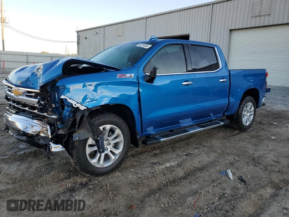 2023 Chevrolet Silverado 1500 LTZ with VIN 1GCUDGE82PZ121034, listed as a Copart auction lot 84314944 with 19,243 mi miles and Salvage Title. Bid and sale history available at carsss.com. Image 1.
