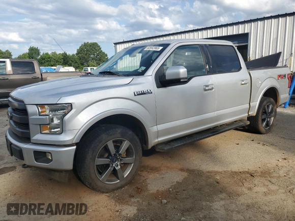 2017 Ford F-150 XL with VIN 1FTEW1EF6HKC22114, listed as a Copart auction lot 60992865 with 100,575 mi miles and Salvage title. Bid and sale history available at DreamBid. Image 1.