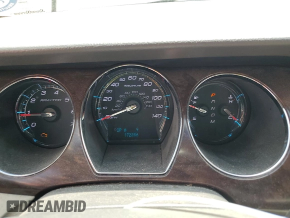 2010 Ford Taurus SEL with VIN 1FAHP2EW2AG170320, listed as a Copart auction lot 53860695 with 172,286 mi miles and Salvage Title. Bid and sale history available at carsss.com. Image 9.
