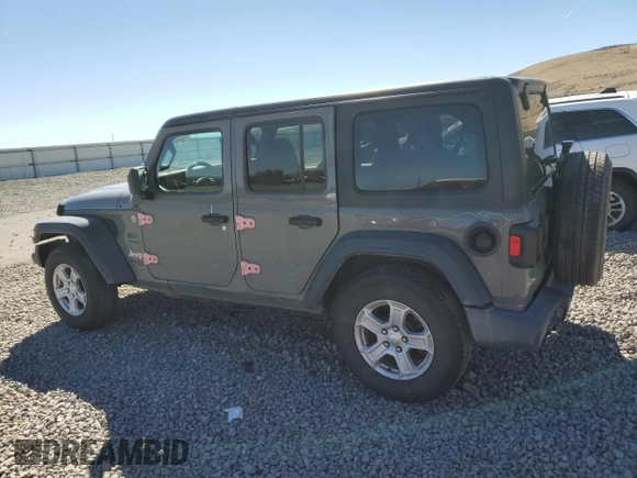 2021 Jeep Wrangler Unlimited 80th Anniversary with VIN 1C4HJXDN8MW630849, listed as a Copart auction lot 50433935 with 84,796 mi miles and Salvage title. Bid and sale history available at DreamBid. Image 2.