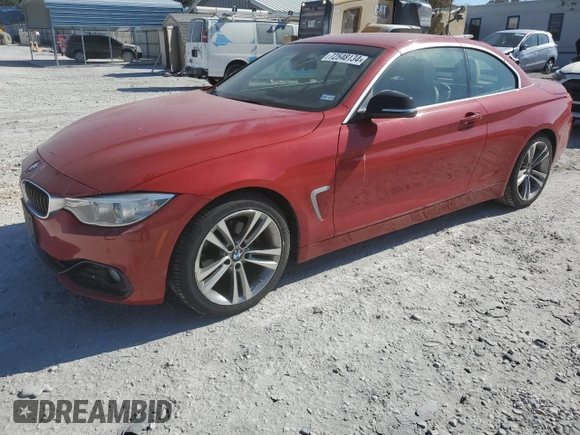 2014 BMW 4 Series 428i with VIN WBA3V7C5XEJ873364, listed as a Copart auction lot 72548134 with 63,969 mi miles and Salvage title. Bid and sale history available at DreamBid. Image 1.