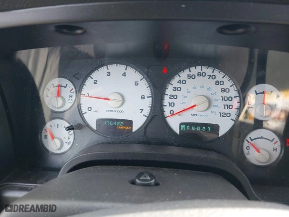 2005 Dodge Ram 1500 SLT with VIN 1D7HU16D25J576266, listed as a IAAI auction lot 41784491 with 176,422 mi miles. Bid and sale history available at carsss.com. Image 7.