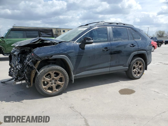 2024 Toyota RAV4 Hybrid LE with VIN 2T3UWRFV7RW200440, listed as a Copart auction lot 55034115 with 56,754 mi miles and Salvage title. Bid and sale history available at DreamBid. Image 1.