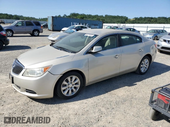 2013 Buick LaCrosse с VIN 1G4GA5ER5DF174208, выставлен на аукционе Copart как лот 54077425 с пробегом 108 431 миль миль и Списание • Salvage title. История ставок и продаж доступна на DreamBid. Изображение 1.