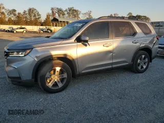2024 Honda Pilot EX-L 7 Passenger with VIN 5FNYG1H55RB031828, listed as a Copart auction lot 76163374 with 12,833 mi miles and Salvage Title. Bid and sale history available at carsss.com. Image 1.
