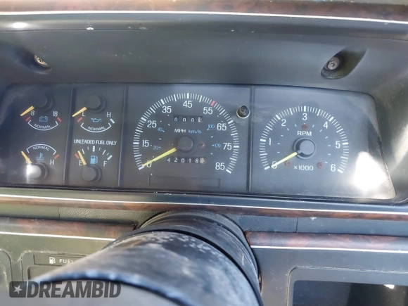 1990 Ford F-150 with VIN 1FTEF14NXLPB58633, listed as a IAAI auction lot 41685084 with 42,018 mi miles. Bid and sale history available at carsss.com. Image 7.