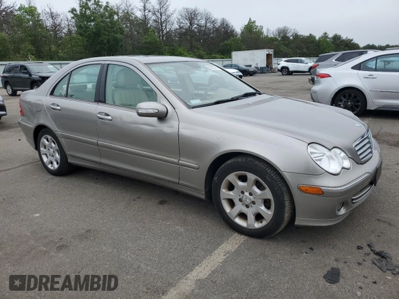 2006 Mercedes-Benz C 280 Luxury with VIN WDBRF92H46F774155, listed as a Copart auction lot 59687985 with 56,007 mi miles and Salvage title. Bid and sale history available at DreamBid. Image 4.