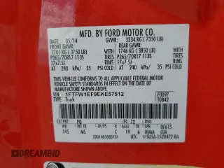 2014 Ford F-150 XL with VIN 1FTFW1EF9EKE57512, listed as a Copart auction lot 51304995 with 152,456 mi miles and Salvage Title. Bid and sale history available at carsss.com. Image 12.