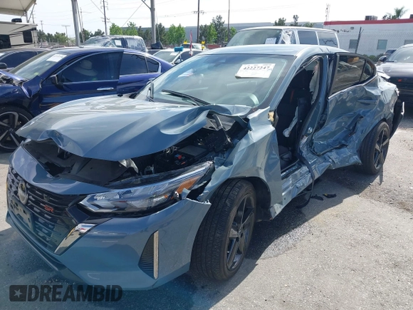 2024 Nissan Sentra SR with VIN 3N1AB8DV8RY388197, listed as a IAAI auction lot 42227247 with 8,928 mi miles and . Bid and sale history available at DreamBid. Image 6.