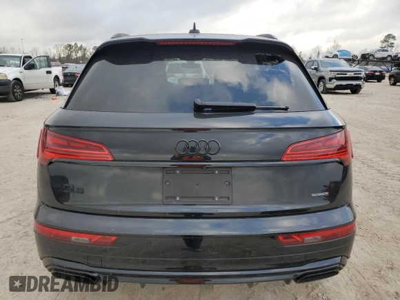 2024 Audi Q5 S line Premium Plus with VIN WA1EAAFY3R2100028, listed as a Copart auction lot 44045955 with 7,885 mi miles and Salvage Title. Bid and sale history available at carsss.com. Image 6.