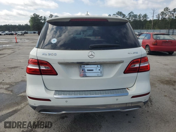 2013 Mercedes-Benz M ML 350 with VIN 4JGDA5HB1DA176326, listed as a Copart auction lot 50061515 with 159,857 mi miles and Salvage Title. Bid and sale history available at carsss.com. Image 6.