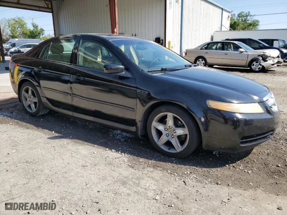 2005 Acura TL with VIN 19UUA66275A060984, listed as a Copart auction lot 53052115 with 223,335 mi miles and Salvage Title. Bid and sale history available at carsss.com. Image 4.