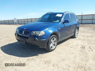 2004 BMW X3 3.0i with VIN WBXPA93494WA61936, listed as a IAAI auction lot 41831384 with 195,077 mi miles. Bid and sale history available at carsss.com. Image 2.