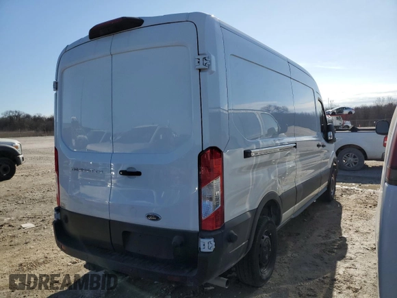 2024 Ford Transit Cargo with VIN 1FTBR1C82RKA03876, listed as a Copart auction lot 84399854 with 8,073 mi miles and Salvage Title. Bid and sale history available at DreamBid. Image 3.