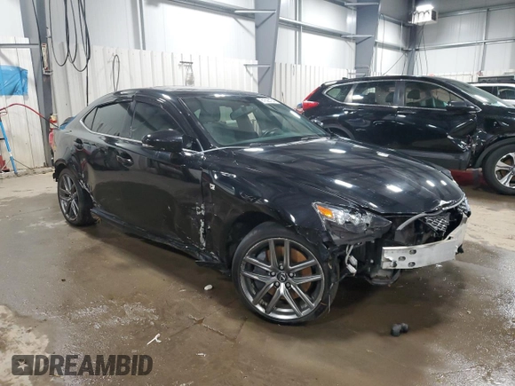 2015 Lexus IS 350 with VIN JTHCE1D29F5010035, listed as a Copart auction lot 81628184 with 121,441 mi miles and Salvage Title. Bid and sale history available at carsss.com. Image 4.