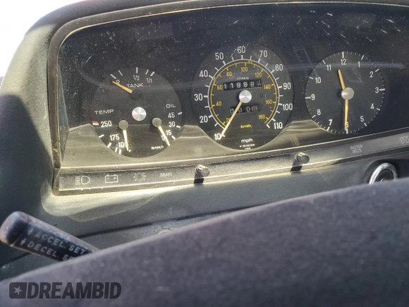 1978 Mercedes-Benz 300 with VIN 12315012002330, listed as a Copart auction lot 50230545 with 119,982 mi miles and Clean Title. Bid and sale history available at DreamBid. Image 9.