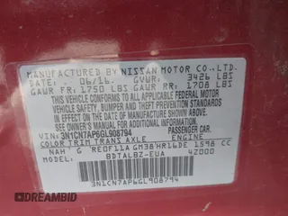 2016 Nissan Versa S Plus with VIN 3N1CN7AP6GL908794, listed as a IAAI auction lot 42077111 with 38,238 mi miles and . Bid and sale history available at DreamBid. Image 9.