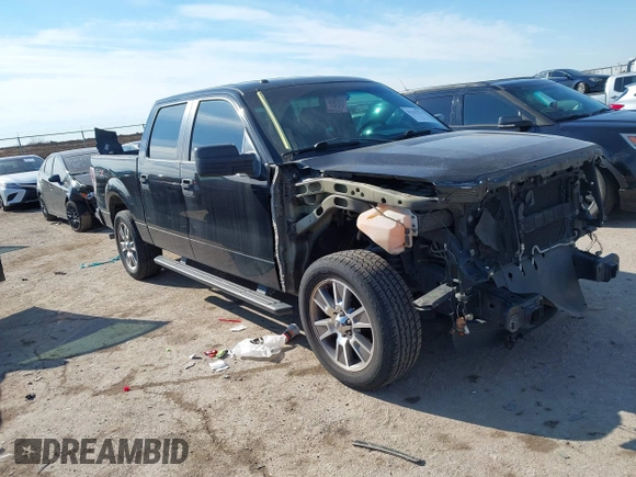2014 Ford F-150 XL with VIN 1FTFW1CF6EKG04632, listed as a IAAI auction lot 41333274 with 153,094 mi miles. Bid and sale history available at carsss.com. Image 1.