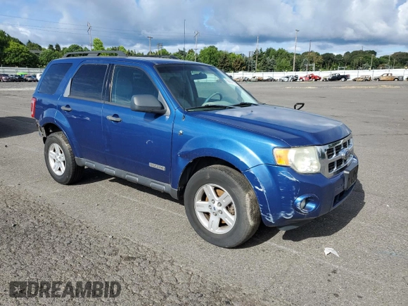 2008 Ford Escape Hybrid with VIN 1FMCU59H78KE46326, listed as a Copart auction lot 69976924 with 215,094 mi miles and Salvage title. Bid and sale history available at DreamBid. Image 4.
