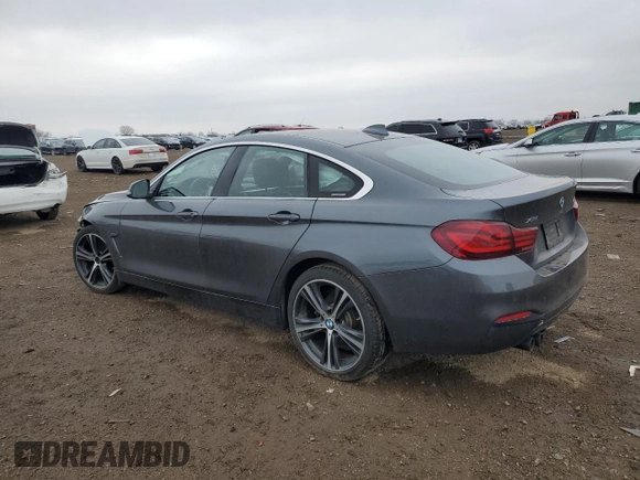2020 BMW 4 Series 430i xDrive with VIN WBA4J3C00LBL11929, listed as a Copart auction lot 52501055 with 141,791 mi miles and Salvage title. Bid and sale history available at DreamBid. Image 2.