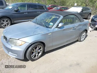 2008 BMW 1 Series 128i with VIN WBAUL73558VJ74120, listed as a IAAI auction lot 42071753 with 180,709 mi miles and . Bid and sale history available at carsss.com. Image 2.