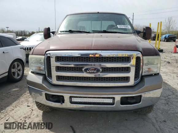 2005 Ford F-350 XL with VIN 1FTWW31PX5EC94944, listed as a Copart auction lot 52916565 with 260,979 mi miles and Salvage Title. Bid and sale history available at DreamBid. Image 5.