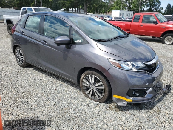 2018 Honda Fit EX-L with VIN 3HGGK5H93JM722376, listed as a Copart auction lot 57913595 with 75,714 mi miles and Salvage title. Bid and sale history available at DreamBid. Image 4.