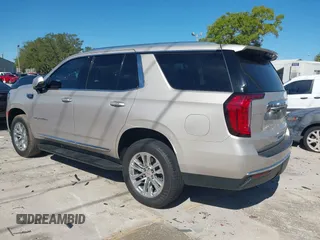 2021 GMC Yukon SLT with VIN 1GKS1BKD3MR168352, listed as a IAAI auction lot 41832252 with 95,750 mi miles. Bid and sale history available at carsss.com. Image 3.
