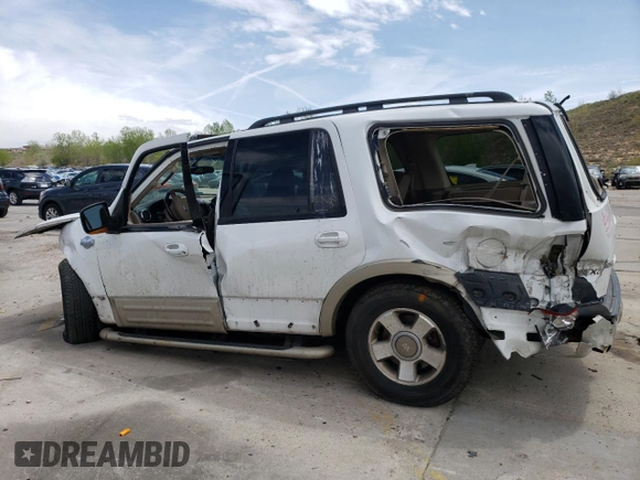 2005 Ford Expedition Eddie Bauer z VIN 1FMFU18525LB09713, wystawiony jako Copart lot #55100245 z przebiegiem Nie podano mil oraz Szkoda całkowita • Salvage title. Historia ofert i sprzedaży dostępna na DreamBid. Obrazek 2.