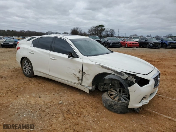 2017 Infiniti Q50 3.0t Premium with VIN JN1EV7AP8HM730211, listed as a Copart auction lot 47554045 with NaN miles and Salvage Title. Bid and sale history available at carsss.com. Image 4.