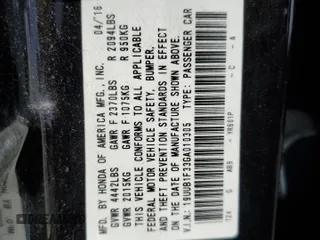 2016 Acura TLX with VIN 19UUB1F33GA010305, listed as a Copart auction lot 50541015 with 106,225 mi miles and Salvage Title. Bid and sale history available at carsss.com. Image 15.