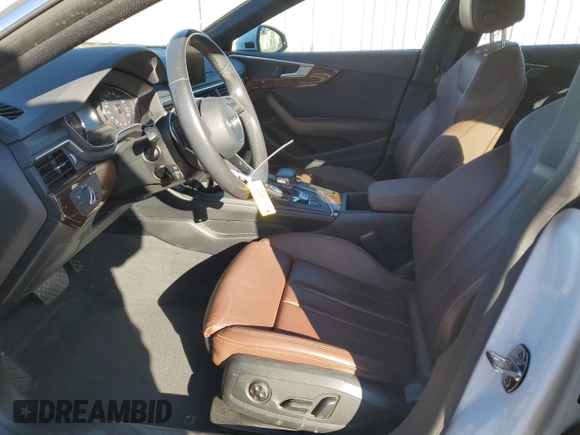 2018 Audi A5 Sportback Premium Plus with VIN WAUENCF5XJA067760, listed as a Copart auction lot 37742704 with 37,419 mi miles. Bid and sale history available at carsss.com. Image 7.