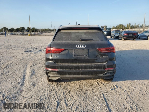 2023 Audi Q3 S line Premium with VIN WA1DECF34P1119979, listed as a Copart auction lot 88564615 with 13,812 mi miles and Non repairable. Bid and sale history available at DreamBid. Image 6.