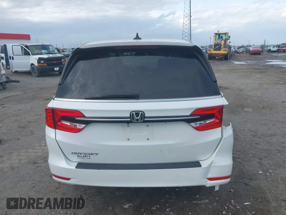 2022 Honda Odyssey EX-L with VIN 5FNRL6H77NB032262, listed as a IAAI auction lot 40772227 with 35,053 mi miles and . Bid and sale history available at DreamBid. Image 16.