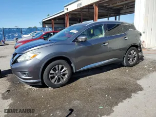 2016 Nissan Murano S with VIN 5N1AZ2MG5GN101170, listed as a Copart auction lot 49391835 with 58,054 mi miles and Salvage Title. Bid and sale history available at carsss.com. Image 1.