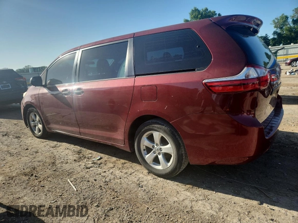 2015 Toyota Sienna L with VIN 5TDZK3DC6FS609767, listed as a Copart auction lot 61188585 with 136,286 mi miles and Salvage title. Bid and sale history available at DreamBid. Image 2.