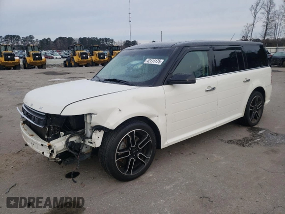 2013 Ford Flex Limited w/EcoBoost with VIN 2FMHK6DTXDBD00343, listed as a Copart auction lot 42111175 with 228,220 mi miles and Salvage Title. Bid and sale history available at carsss.com. Image 1.